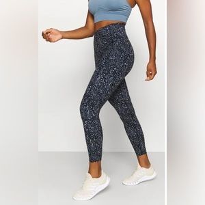Sweaty Betty Black Speckled High-Waist Leggings